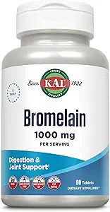 KAL Bromelain Tablets, 1000 mg, 90 Count