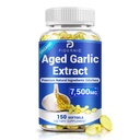 Aged Garlic Extract – Odorless Organic Garlic Supplement, Supports Immune Health & Heart Function, 2 Years Matured for Antioxidant Wellness, Natural Herbal Supplements, Non-GMO - 150 Softgels