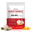 NIFEISHI Aged Garlic Extract Capsules, (300 Count) 500mg Odorless, Garlic Supplement, 2-Year Matured for Overall Wellness, Non-GMO, Gluten-Free, Vegetarian