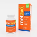 Metavo Complete Synbiotic - GLP-1 Support Pre+Pro+Postbiotics | 60 Veggie Capsules | 7 Strains, 4 Billion CFUs | Gut Health & Microbiome Support