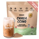 Renude Chagaccino - Chaga Mushroom Powder, Mushroom Coffee Drink Mix with Adaptogens, Natural Energy and Immune Support, Vegan, Keto, Zero Calori Mushroom Blend Powder - 30 Σερβιέτες