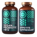 WILD FUEL Vegan Probiotic Plus B12 and Appetite Suppressant Weight Loss and Digestive Health Bundle