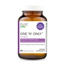 PURE ESSENCE LABS One N Only Multivitamin for Women, Natural One a Day Herbal Supplement with Vitamin D3, B12, and Biotin with Whole Foods, 30 Tablets
