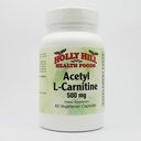 Holly Hill Health Foods, Acetyl L-Carnitine 500 MG, 60 Vegetarian Capsules