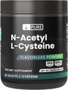 PURE αρχικά ΣΥΣΤΑΤΙΚΑ NAC σκόνη, 12.8 oz, N-Acetyl L-Cysteine, Amino Acid, πάντα καθαρό