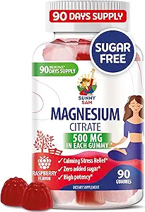 Magnesium Gummies for Kids & Adults - 500mg - Ήρεμες μάσες μαγνησίου - Magnesium Citrate Chewable Supplement for Mood & Muscle Support
