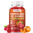 Pumpkin Seed Oil & Saw Palmetto Gummies - Hair Growth & Skin Health Supplement with High-Purity Extract for Women & Men, Vegan, Raspberry Flavor, 60 Gummies