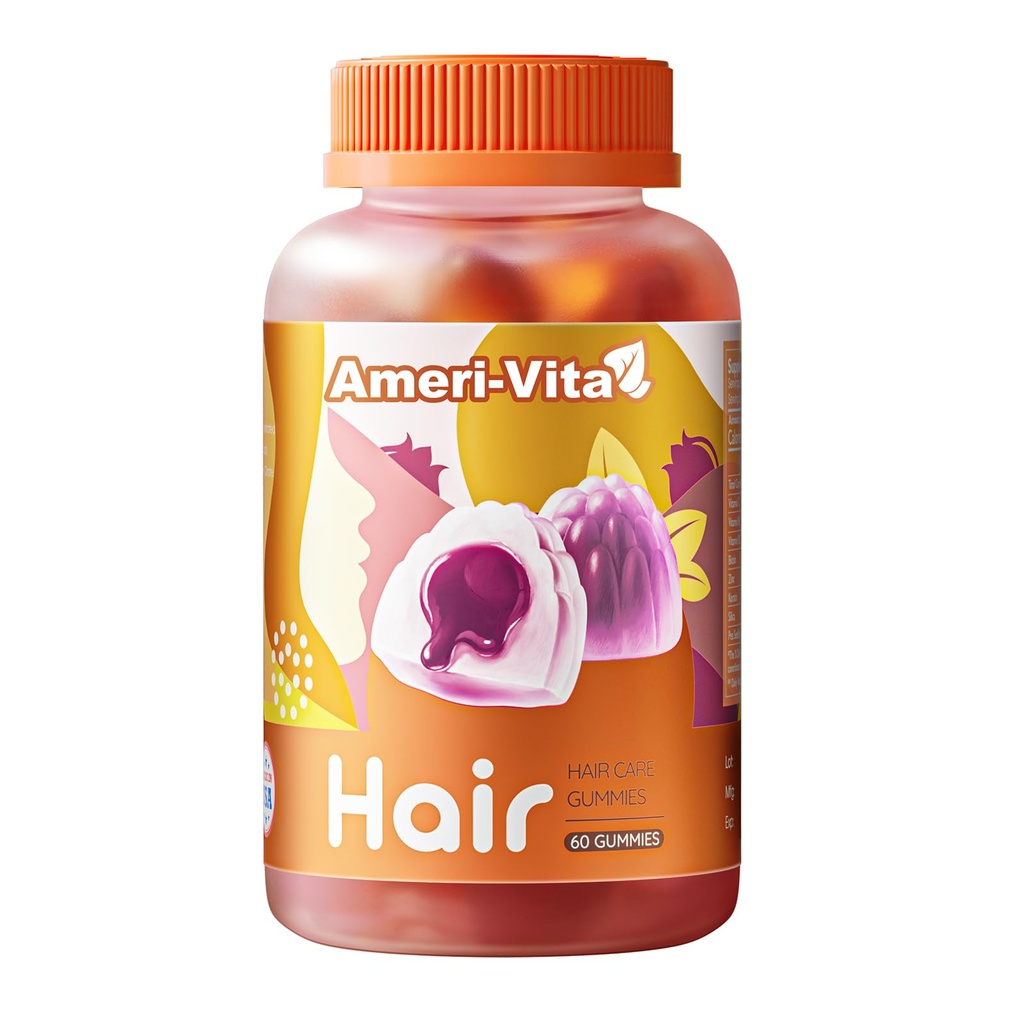 | Daily Biotin Gummies | 3000mcg Biotin Enhanced Formula | Vitamin C, B6, B12, Keratin, Zinc & Pea Sprout Extract | Vegan & Sugar Free | Blueberry Flavor, Sugar-Free, 60 Vegan Gummies