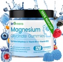 120 Count Magnesium Glycinate Gummies 700mg, Μασώμενο Μαγνήσιο Gummies για ενήλικες & παιδιά, Υψηλή απορρόφηση, ύπνος, χαλάρωση & υποστήριξη εστίασης, μη-GMO, χωρίς γλουτένη, μικτή γεύση μούρου, 60 ημέρες προσφοράς