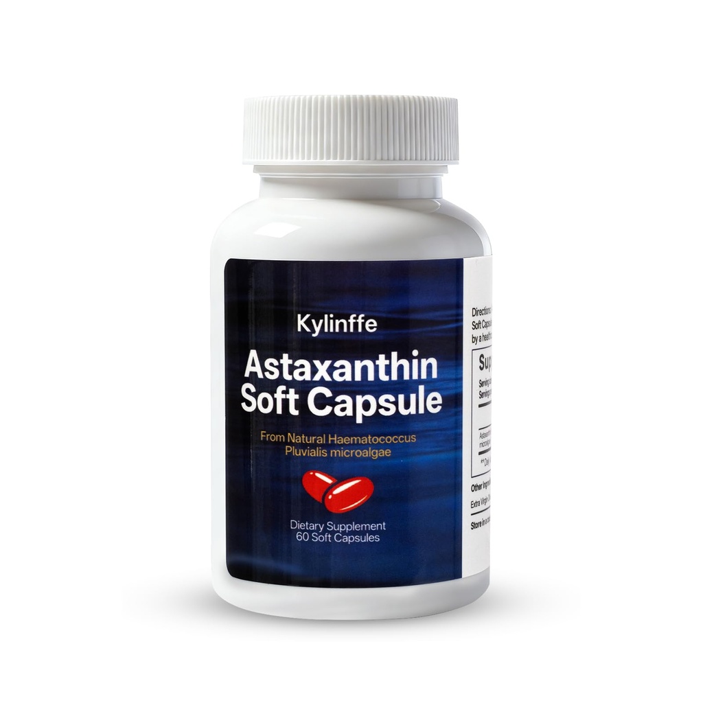 Astaxanthin 12mg Softgels – Antioxidant Support for Eye Comfort, Skin Health & Daily Wellness, Natural Haematococcus Pluvialis Extract, Non-GMO, 60 Softgels