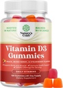 Natures Craf Vitamin D3 Gummies for Daily Wellness - Delicious Vitamin D Gummies for Adults with D3 2000IU per Serving Bone Mus & Immune Support - Μη ΓΤΟ Ζελατίνη & Χωρίς Γλουτένη (60 Day Supply)