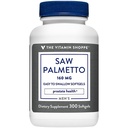 The Vitamin Shoppe Saw Palmetto Extract 160mg, Supplement for (300 Softgels)