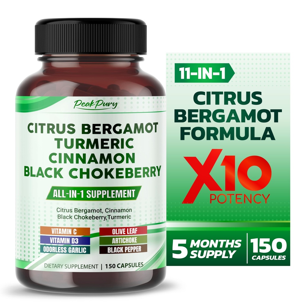 Citrus Bergamot Cinnamon Black Chokeberry Turmeric - Overall Wellness Support