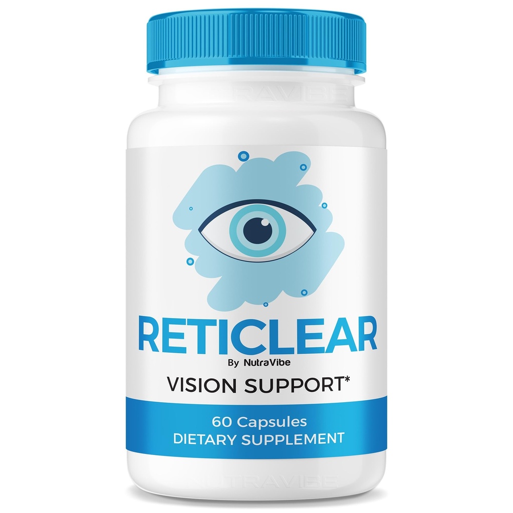 Reticlear – Advanced Eye Support Supplement, Reti Clear Vision & Eye Health Support Formula with Natural Ingredients | Easy-to-Take Pills for Daily Eye Care, 30 Day Supply (60 Capsules)