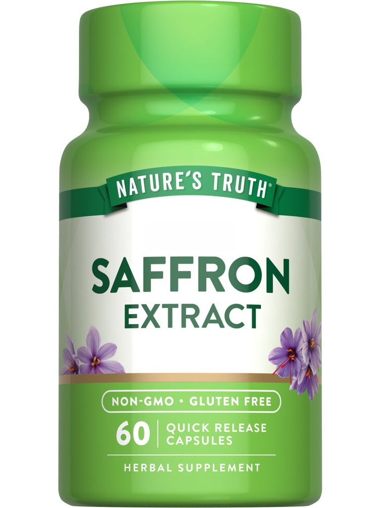 Nature's Truth Saffron Extract Supplement | Concentrated Capsules | Non-GMO & Gluten Free