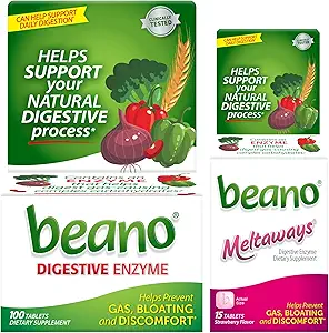 Beano επιπλέον δύναμη 100ct & beano φράουλα λιώνει 15ct