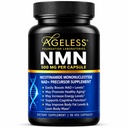 NMN Supplement 500mg, 99% Pure Nicotinamide Mononucleotide, Boosts NAD+ Levels, Supports Energy, Anti-Aging & Lean Body Mass, High Absorption, Gluten Free, Non-GMO Vegan 90 Capsules