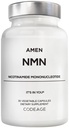 Amen NMN Supplement - NMN 500 Mg Nicotinamide Mononucleotide Capsules, NAD+ Precursor - Non-GMO - 30 Capsules