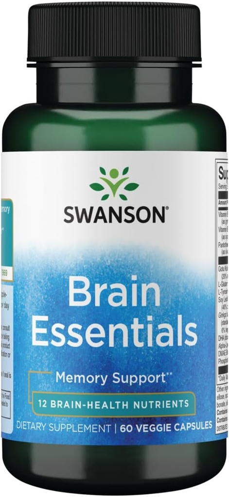 Swanson Brain Essentials 60 Veg Κάψουλες