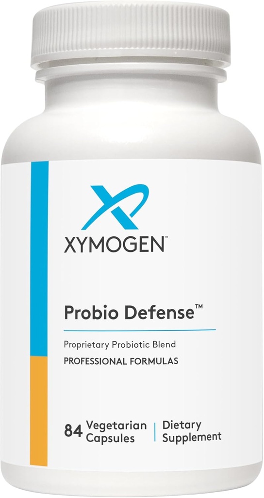 XYMOGEN Probio Defense - Pobiotics for Digestive Health - Καθημερινή Προβιοτική με Lactobacillus Rhamnosus Probiotic - Digestive Nutritional Συμπληρώματα - Γαλακτοκομικά Χωρίς Προβιοτικά (84 Κάψουλες)