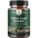 Potent Olive Leaf Extract Capsules - High Strength Antioxidant Supplement with Pure Olive Leaf with 20% Oleuropein - Herbal Heart Health Supplement - Vegan Non-GMO & Gluten Free - 120 Count