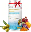9-in-1 Mediterranean Metabolic Health Olive Leaf Extract Supplement(25% Hydroxytyrosol), USA Made, Antioxidant Supplement for Immune Sleep & Mood Support- 60 Capsules