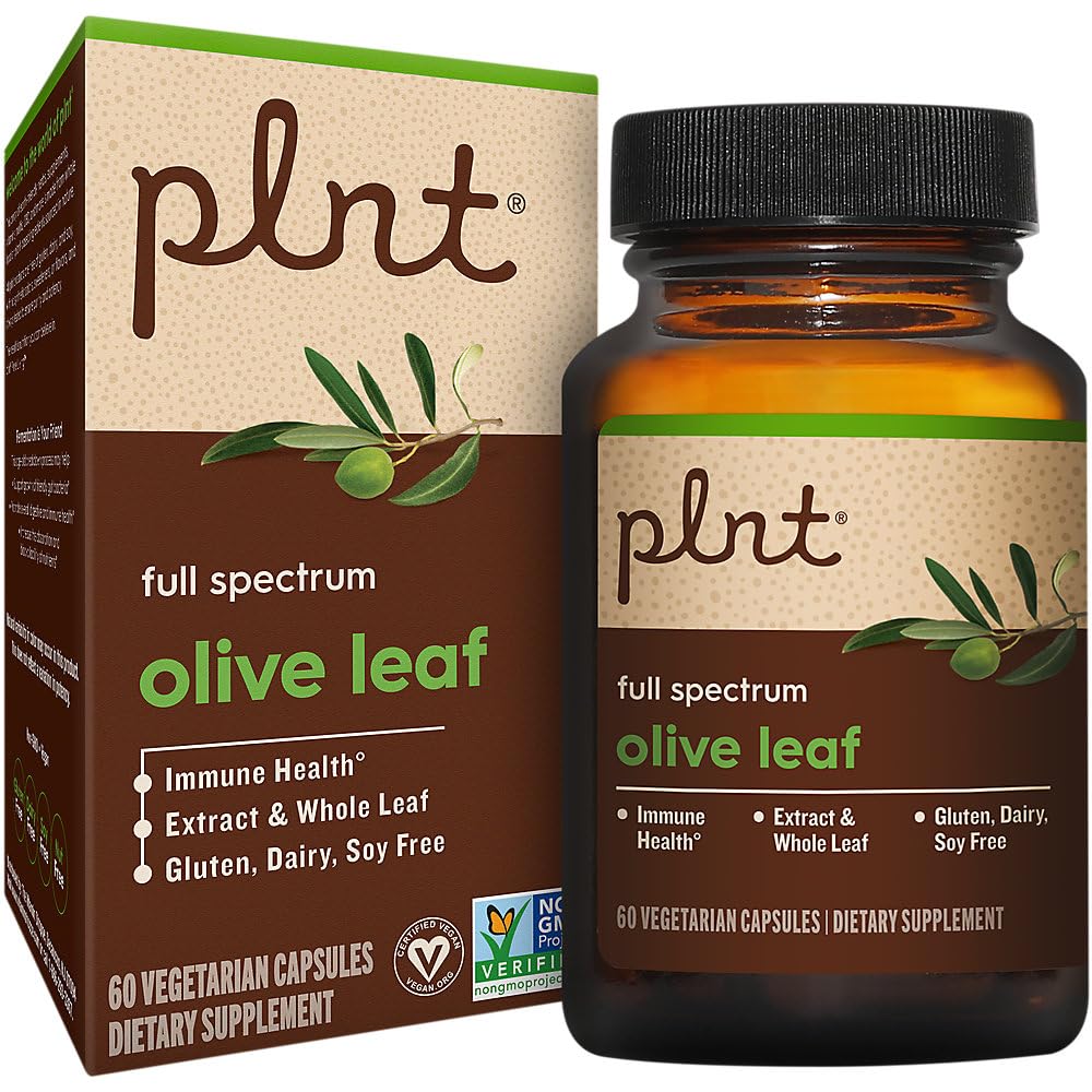 Olive Leaf, Full Spectrum, Supports Immune Health (60 Vegetarian Capsules)