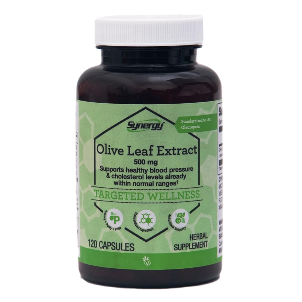 Vitacost Synergy®, Olive Leaf Extract, 500 mg, 120 Capsules