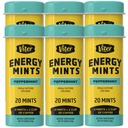 Viter Energy 40mg Caffeine Mints - Sugar Free, B Vitamins, Vegan, Boosts Fast Energized Alert Focus, Caffeinated Nootropic Supplement Pills (Peppermint Flavor, 20pcs, 6 Pack, 120pcs Total)