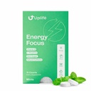 UPLIFE Energy and Focus Mint 10 Pcs – Made in USA – 40mg Natural Caffeine + 80mg L-Theanine + Niacin Vitamin B3 & B12 – Sugar-Free, Vegan - Natural Caffeine Mint Coffee Alternative - Peppermint
