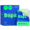 Daps Mint Energy Strips - 45mg Natural Caffeine + B-Vitamins - Fast-Acting Energy Supplement - Works Faster Than Coffee - On-The-Go, Sugar Free - Spearmint, 40 Strips