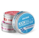 KickBallz Variety Caffeinated Energy Gum | 110mg Fast-Acting Caffeine for Focus, Alertness, Pre-Workout | Sugar-Free, Keto, Gluten-Free | Peppermint, Cinnamon, Bubblegum | 3 Tins, 21 Pieces