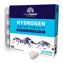 Hydrogen Water Tablets with Magnesium, H2 Molecular Hydrogen Tablets for Drinking Water, 12 PPM Quick Dissolve, Supports Energy, GMO-Free & Gluten-Free (60 Tablets, Unflavored)