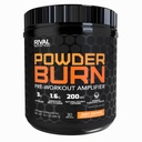 RIVAL NUTRITION Powder Burn Pre-Workout Energy Powder for Men and Women I 3g L-Citrulline, 1.6g Beta-Alanine, 625mg Electrolytes, 200mg Natural Caffeine Per Serving I Juicy Orange, 30 Servings
