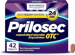 Prilosec εξωχρηματιστηριακά, Ομεπραζόλη Καθυστερημένη απελευθέρωση 20mg, Οξύ μειωτήρα, Αντιμετωπίζει Συχνή Heartburn για 24 ώρες ανακούφιση, όλη την ημέρα, όλη τη νύχτα*, 20mg, 42 δισκία