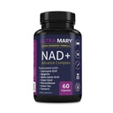 NAD+ Resveratrol Supplement – Longevity Formula with Nicotinamide Adenine Dinucleotide with CoQ10, Apigenin & Turmeric Anti-Ageing Formula for Men & Women – 60 Capsules