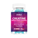 Creatine Monohydrate Gummies, Advanced Complex with BCAA, L-Carnitine, Taurine, B Vitamins, 3000mg per Serving, 90 Count, Blueberry Flavored