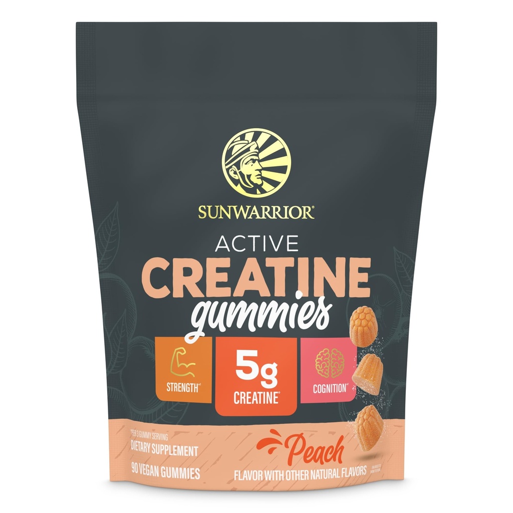 Creatine Gummies for Men & Women, 5g Creatine Monohydrate, Pre Workout, Energy, & Muscle Recovery Support | Chewable Gummies for Strength Performance & Focus Daily Gym Use | Peach Flavored, 90 Gummies