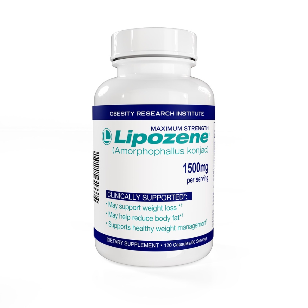Lipozene Weight Loss Supplement, Clinically Proven Konjac Root Fiber Blend
