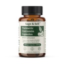 Sage & Self Turmeric Curcumin Capsules – 95% Curcumin Extract with Ginger, Boswellia & Black Pepper – 1000 mg Per Serving – Vegan Herbal Supplement (60 Capsules)