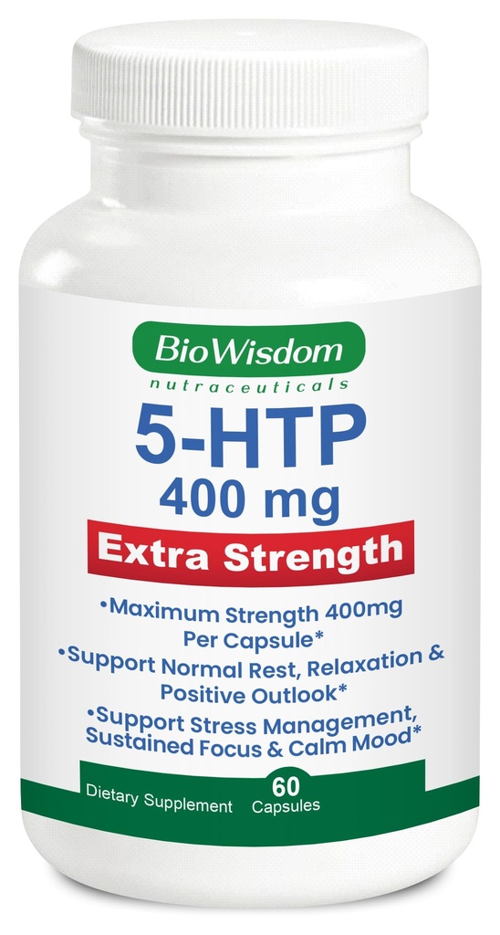 5htp 400mg Capsules Per Vegetarian Pill Extra-Strength Max Dose 5 htp Supplement. Sleep, Positive Outlook, Calmness, Cognition. 1 Pill is 400mg 5-htp Supplement and 2 Pills is 800mg htp5