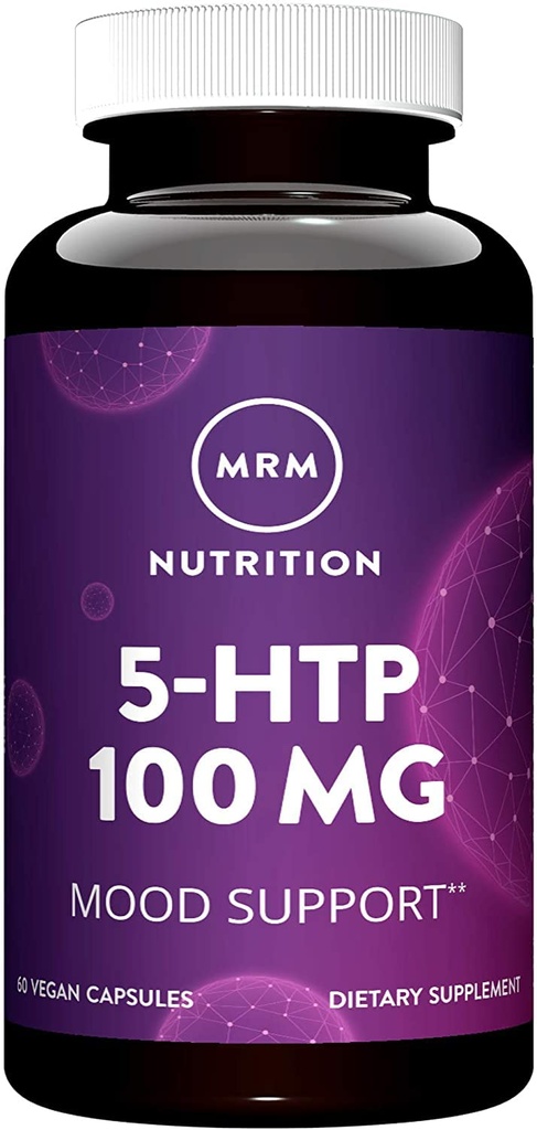 MRM Nutrition - 5-HTP 100 MG Capsules - For Women & Men - Griffonia Bean Extract Supplement, Serotonin Precursor, Restful Sleep, Supports Healthy Appetite Management & Adult Wellness - 60 Servings