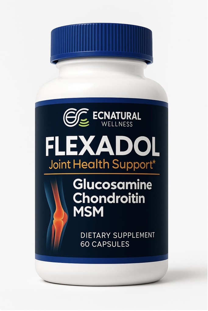 FLEXADOL – Glucosamine Chondroitin MSM | General Joint Support | Mobility & Flexibility Focus | Daily Routine Companion | 60 Capsules Flex Solutions