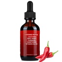 Cayenne Pepper Drops, Cayenne Pepper Hawthorn Beet Root Turmeric Curcumin, Vitamin K2 & D3, Cayenne Health Supplements, Gentle Formula, Vegan-Friendly, Easily Absorbed - 60ml