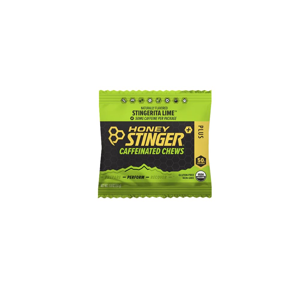 Honey Stinger Caffeinated Energy Chews - 12-Pack Stingerita Lime, One Size