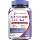 Doctor's Recipes Magnesium Glycinate Supplement, Amino Acid Chelated, Non Buffered, Υψηλή απορρόφηση, Εύκολη στο στομάχι, Υποστήριξη Ηρεμία, Οστό, καρδιά, ενέργεια, νεύρο, 90 Vegan κάψουλες