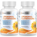 Liposomal Glutathione 1200mg with Resveratrol & ALA - Triple-Action Antioxidant for Cellular Defense, Skin Brightening & Heavy Metal Detox - Vegan Non-GMO, 120 Capsules