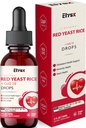 Liposomal Red Yeast Rice with Coq10 Liquid Drops, Red Rice Yeast for Cholesterol Health, Immune & Heart Support, with Biotin, Bromelain & Vitamins, 2 FL OZ
