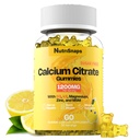 Χωρίς ζάχαρη Ασβέστιο Κιτρικό Gummys 1200mg με βιταμίνη D3 K2, Μαγνήσιο, Ψευδάργυρο, MSM για άνδρες και γυναίκες, Οστό, Μύες, Ανοσοποιητική Υποστήριξη, Ultimate Απορρόφηση Συμπλήρωμα ασβεστίου, Vegan, 60 Count
