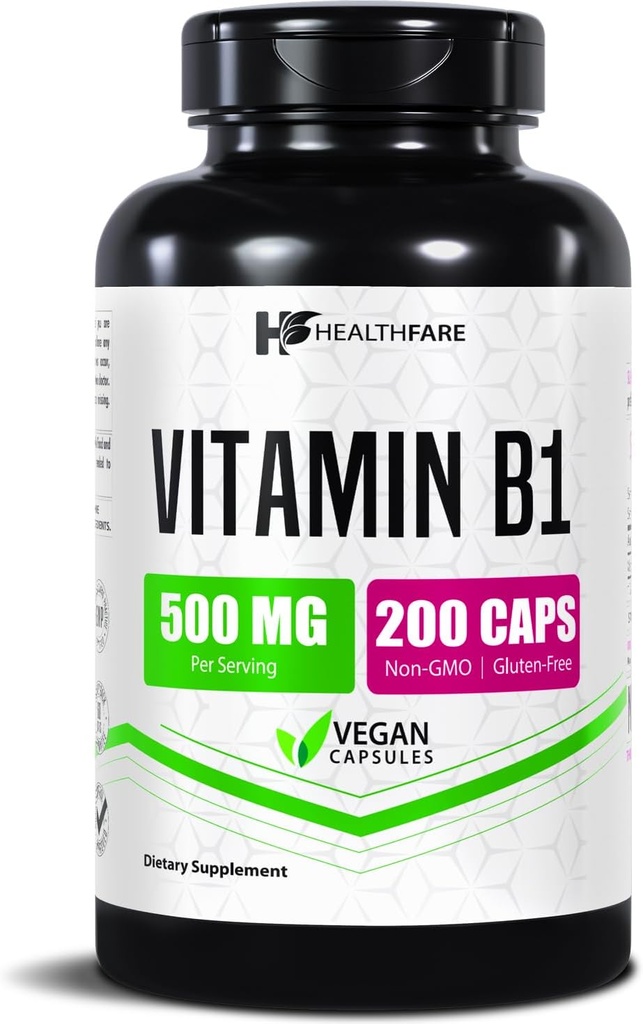 Healthfare Vitamin B1 (Thiamine) 500mg 